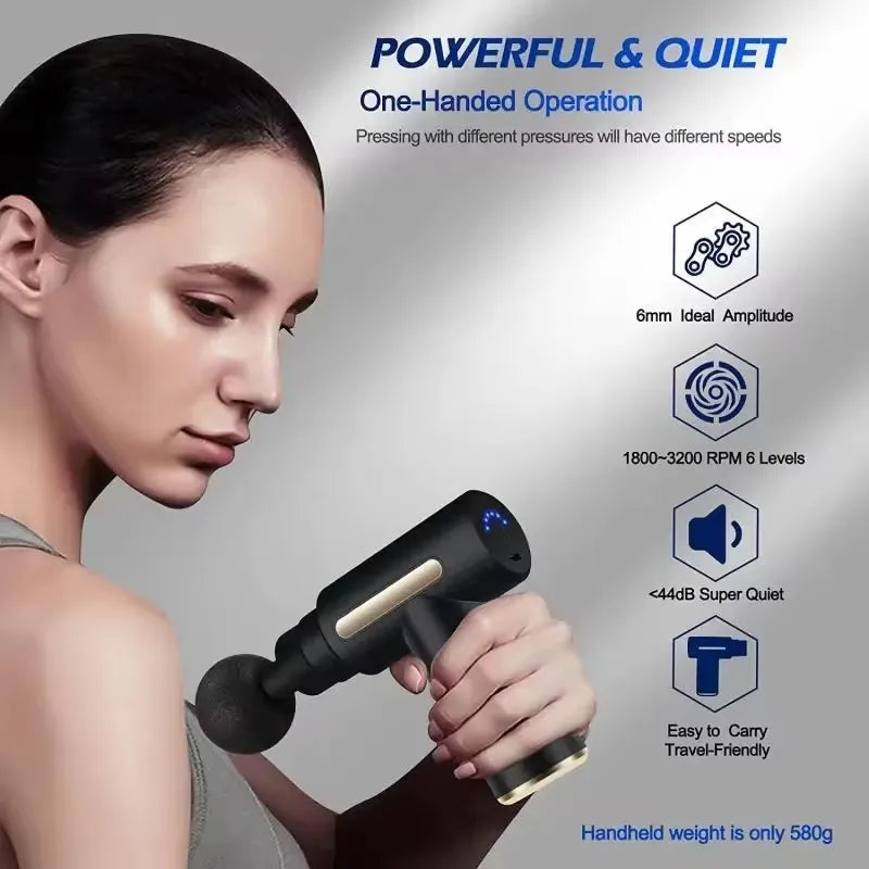 2025 Professional Deep Tissue Massage Gun for Neck & Body Recovery
